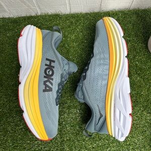 Hoka Men's Athletic Shoes in Teal and Yellow